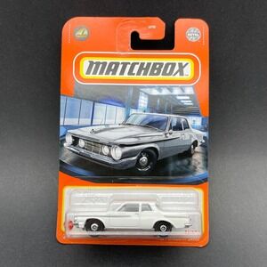 Matchbox 1962 '62 Plymouth Savoy White Classic Car Diecast 1/64 Scale 54/100